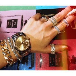 Cuban CartelLink x Silver Tennis Bracelet BUNDLE💎